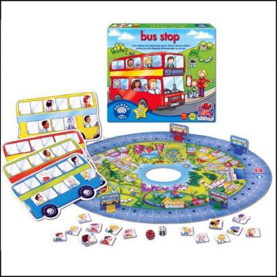 China Paper Cards With Custom Design Printed Bus Stop Board Games for sale