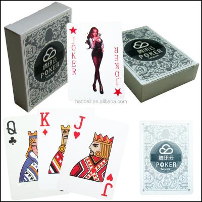 China Plastic Customized 100% Plastic Playing Game Cards for sale