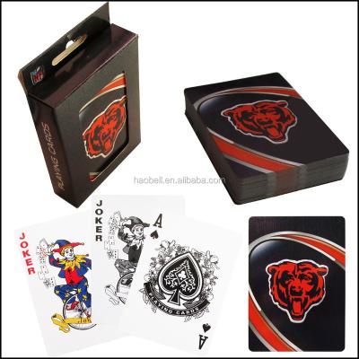 China Paper Two Sides Custom Paper Playing Cards 280gsm Blue Core Promotional Playing Cards for sale