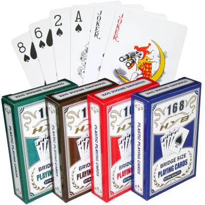 China Stander Deck Size Plastic Poker Cards In Store And Customized PVC 100% Waterproof Plastic Playing Cards for sale