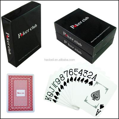 China 100% OEM Index Plastic Jumbo Playing Cards PVC Plastic Poker Cards for sale