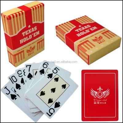 China Plastic High Quality Custom Design Plastic Poker Game Cards for sale