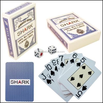 China Plastic Custom Design Plastic Casino Poker Game Cards for sale