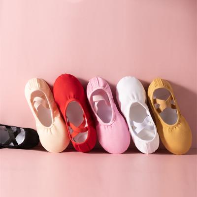 China Ballet Shoes Quality Zapatos Canvas Split Running Black Ballet Shoes Dance Shoes for sale