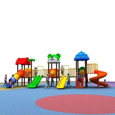 China Large Commercial Plastic Slide Kindergarten School Tunnel Slide Outdoor Playground Equipment For Children for sale