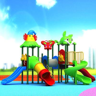 China Community Slide Certificated Environmental Materials Kids Outdoor Plastic Playground Slide For Sale for sale