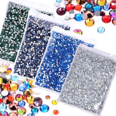 China Wholesale SS3-SS30 Glass Flatback TJS Crystal Ab Rhinestone Accept Customized Logo for sale