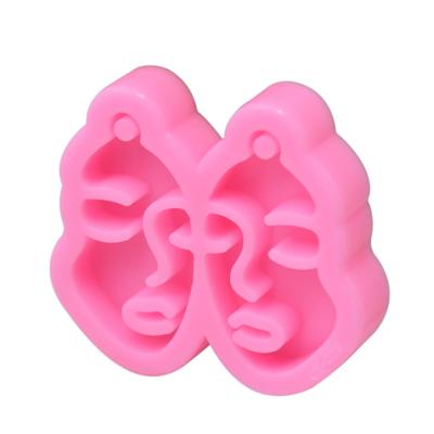 China Viable Cheap Price New Product 25pcs Silicone Molds Resin Key Mold Chain Earring Shaped For Handmade for sale