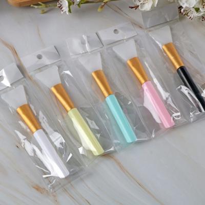 China Sales 14cm Flat Brush TJS Silicone Brush Silicone Face Mask Brush DIY Clay Mud Applicator Hot Brush Cosmetic Facial Makeup Tool for sale