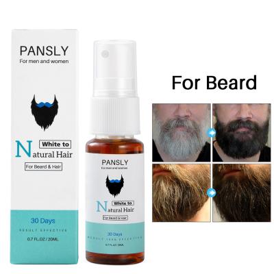 China Private Label Beard Oil Spray Black Color Anti Grey Hair Regrow Spray for sale