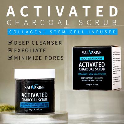 Κίνα Exfoliating Facial Body Scrub Activated Charcoal Scrub Skin Care προς πώληση