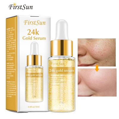 China Organic Lift 24k Gold Face Serum Hydraterende etherische olie verstevigend 15ml Te koop