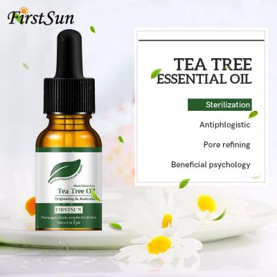 China Aceite esencial de masaje de árbol de té OEM ODM para cicatrices de acné 10ml en venta