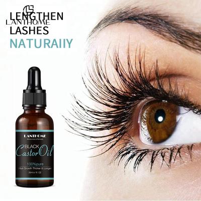 China Lanthome wimpergroei zwarte ricinusolie voor wimpergroei 30ml / fles Te koop