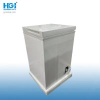 China 220V / 50Hz Mini Deep Chest Freezer com fechadura de porta e aparência externa prateada à venda