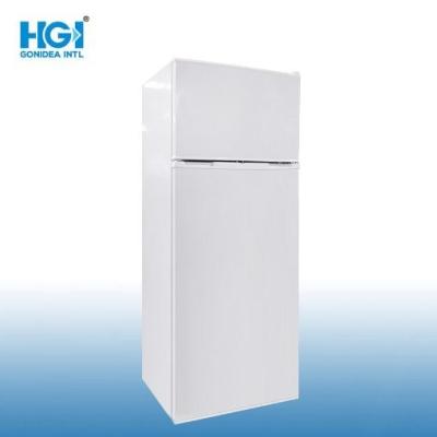 China Defrost Double Door Top Freezer Fridge Home Commercial Upright Refrigerator Bcd-220 for sale