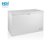 China Commercial Freezer Stand Up Double Door Chest Deep Freezer 352L for sale