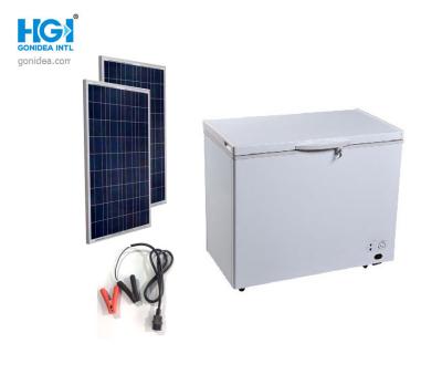 China SASO 312 Liter Solar Powered Chest Freezer Deep Fridge DC Compressor 41in for sale