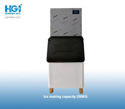 Chine Bloc de glace commercial de R600a 200kg/24h faisant la machine à glaçons 1100W de cube en machine à vendre