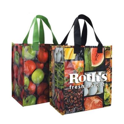 China 2022 eco-friendly reusable hot sale non woven bag custom logo printed bags eco durable handled laminated pp woven bag for sale