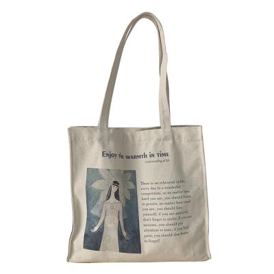 China Wholesale Customized Reusable Promotional Cheap Organic Canvas Bags Cloth Tote Cotton Canvas Bags for sale