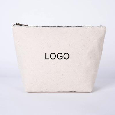 China Reusable Wholesale Custom Canvas Zipper Bags Material Printing Logo Pen Pencil Bag for sale