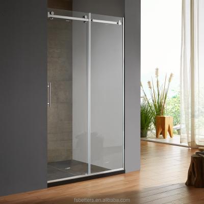 China With Frame Factory Sale Staight Sliding Door Hot Air Tempered Glass Shower Room for sale