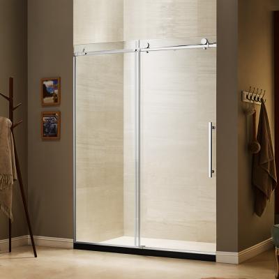 China With SUS304 Big Frame Rollers Sliding Polished Shower Enclosure for sale