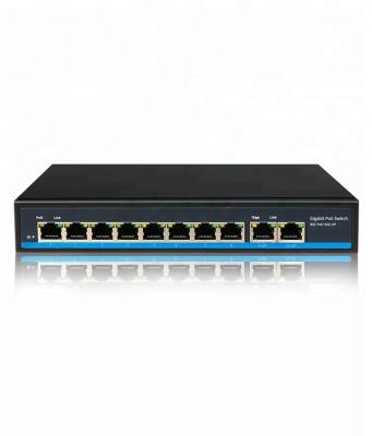 China Support PoE IP Camera OEM 2 port 4 8 16 24 48 8port cctv security camera system powers over switch hub network ethernet poe sfp gigabit ethernet for sale