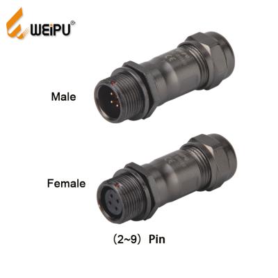 China Weipu power connector ST1211 multi pin IP67 wanterproof electrical female connectors for extending cable for sale