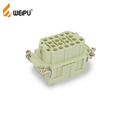 China Weipu HEE-018 16A 16Pin 500V Power Male And Female Cable Connectors Crimp Plated Contact Airman Cable Connector for sale