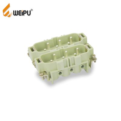 China Weipu HSB-012 35A 12Pin 400V/690V Power AC Male Screw Metal Connector Metal Connector Battery Contact Receptacle for sale