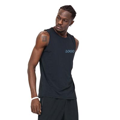 China Outdoor Men's Breathable Breathable Singlets Basketball Stringers Muscle Crewneck Tank Tops Custom Quick Dry OEM ODM ODM for sale