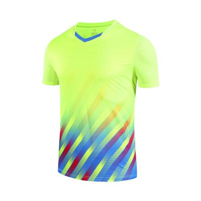 China Breathable Unique Design Fashion T-shirt School Sports Wrinkle Resistant And Quick Drying Sports Badminton Clothing for sale