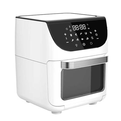 China Hotel Family Size 12L Air Fryer Super White Matte Black Digital Oven for sale