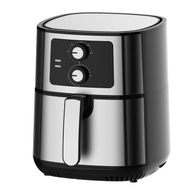 China Healthy Oil Free Heating Kitchen Appliances Small Electric Air Fryer No Oil 5.5L Capacity Air Fryer Silicone for sale