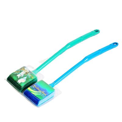 China 1PC Long Handle Viable Brush Double-Sided Turtle Tank Wiper Fish Tank Cleaning Brush Aquarium Cleaning Appliances Length 40cm for sale