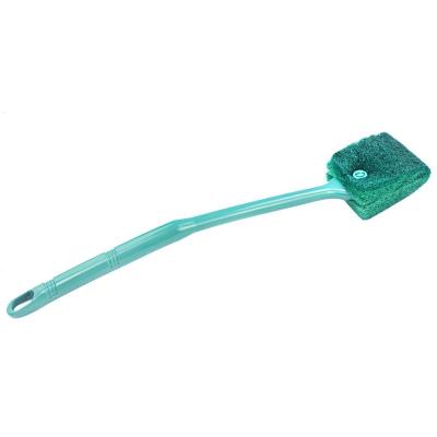 China Sustainable Aquarium Scrub Brush Double Sided Algae Cleaning Brush Long Handle Aquarium Brush for sale