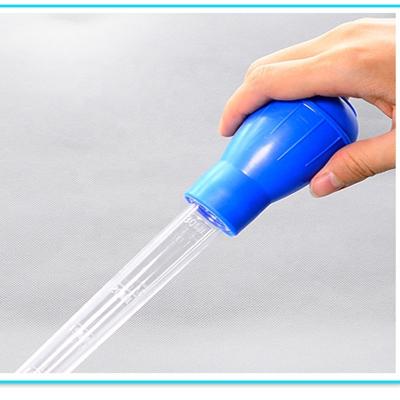 China Portable Fish Tank Siphon Pump Water Switch Aquarium Pipette Pipet Viable Remover Portable Aquarium Tool Manual Supply Tube28cm 30ml for sale