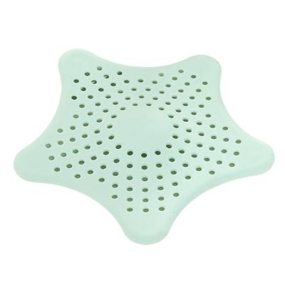 China Modern Creative Kitchen Sink Plug Strainer Discharge Sewer Star Anti-Clog Drain Catches Cover Floor Drain Hair Filter Strainer for sale