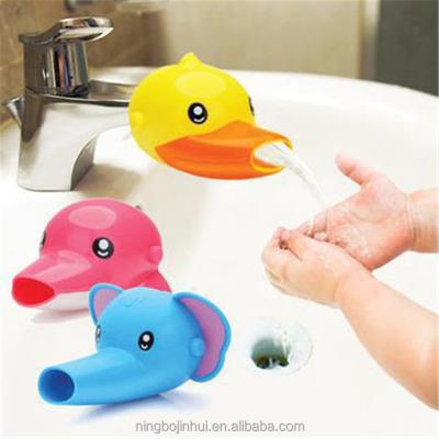 China 1pcs Cartoon Faucet Supplement For Kid Children Kids Hand Wash In Bathroom Sink Elephant Dolphin Duck Bathroom Accessories Hot JHys-004 for sale