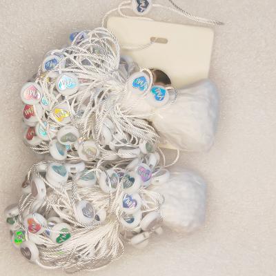 China Factory Custom Plastic String Lock Elastic Loop Hanging Grain For Clothing for sale