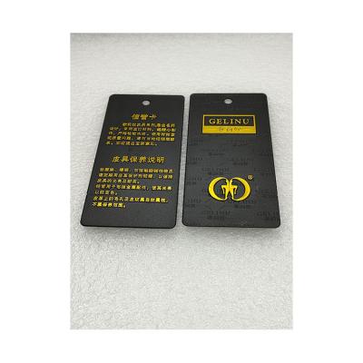 China Factory Sale Customized Low Price High Quality Brand Logo Printing Paper Hang Tag for sale