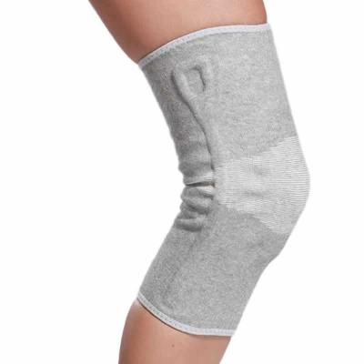 China Elastic Knee Brace with Side Stabilizers and Gym Knee Support in Gray / Skin Color for sale