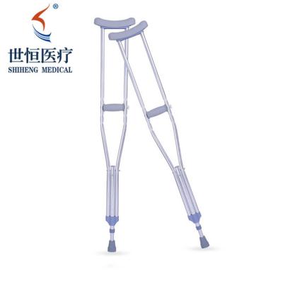 China Comfort Height Adjustable Stainless Steel Orthopedic Crutches For Disabled for sale