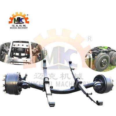 China Semi Truck Trailer 10 Ton Axle Capacity 6x2 Airbag Suspension Lift Axle For Trailer Dump Truck for sale