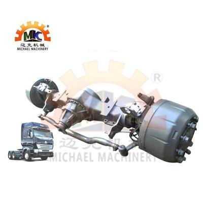 China Truck 6x6 Steel Front Steerable Wheel Drive /Driving Heavy Duty Axle With Hub Reduction For Volvo/Man/Benz/Steyr for sale