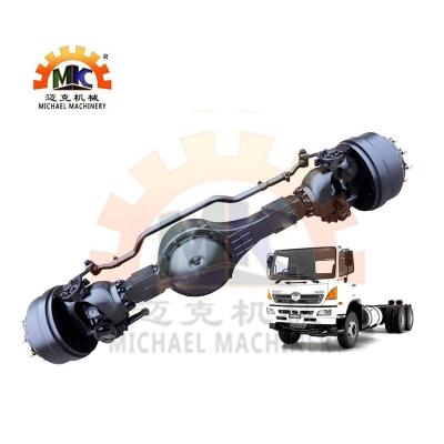 China Trailer Parts Air Brake 6x6/6WD 10 Wheel Bolts HINO 700 Heavy Duty Truck Front Wheel Drive Steer Axle With 6ton Axle Payload for sale