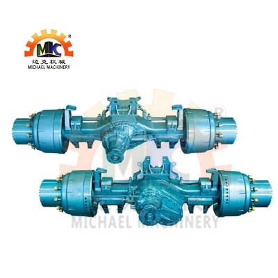 China Trailer Parts Wheel Hub Reduction Double Drive Wheel Rear Bogie Axles For 6x4 MAN Heavy Truck for sale