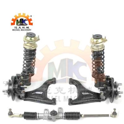 China Trailer Parts 4x114 Independent Suspension Golf Cart Mini Car Electric Truck Individual Mcpherson Front Wheel Axle for sale